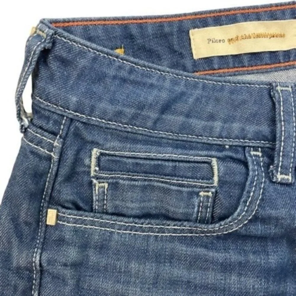 Anthropologie Pilcro & the Letterpress Fit /Stet distressed jagged cut shorts 27 - Picture 5 of 11